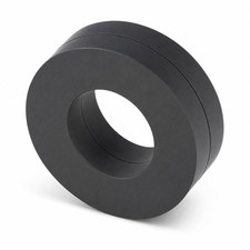 Big Ceramic Ring Magnets Strong Circular OD2.35 x ID1.25"x0.4" (Pack of Black