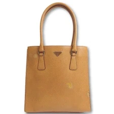 Prada Orange Leather Hand Shoulder Tote