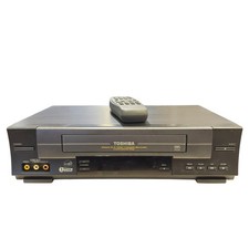 Toshiba W-528 4-Head Hi-Fi Stereo VHS VCR TESTED with Remote