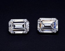 3 Ct Lab Grown CVD Diamond, Emerald Cut VVS1 D Color Loose Diamonds Certified