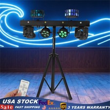 4 in1 LED Moving Head Par Effect Light with Tripod Stand DMX for DJ Party Lights