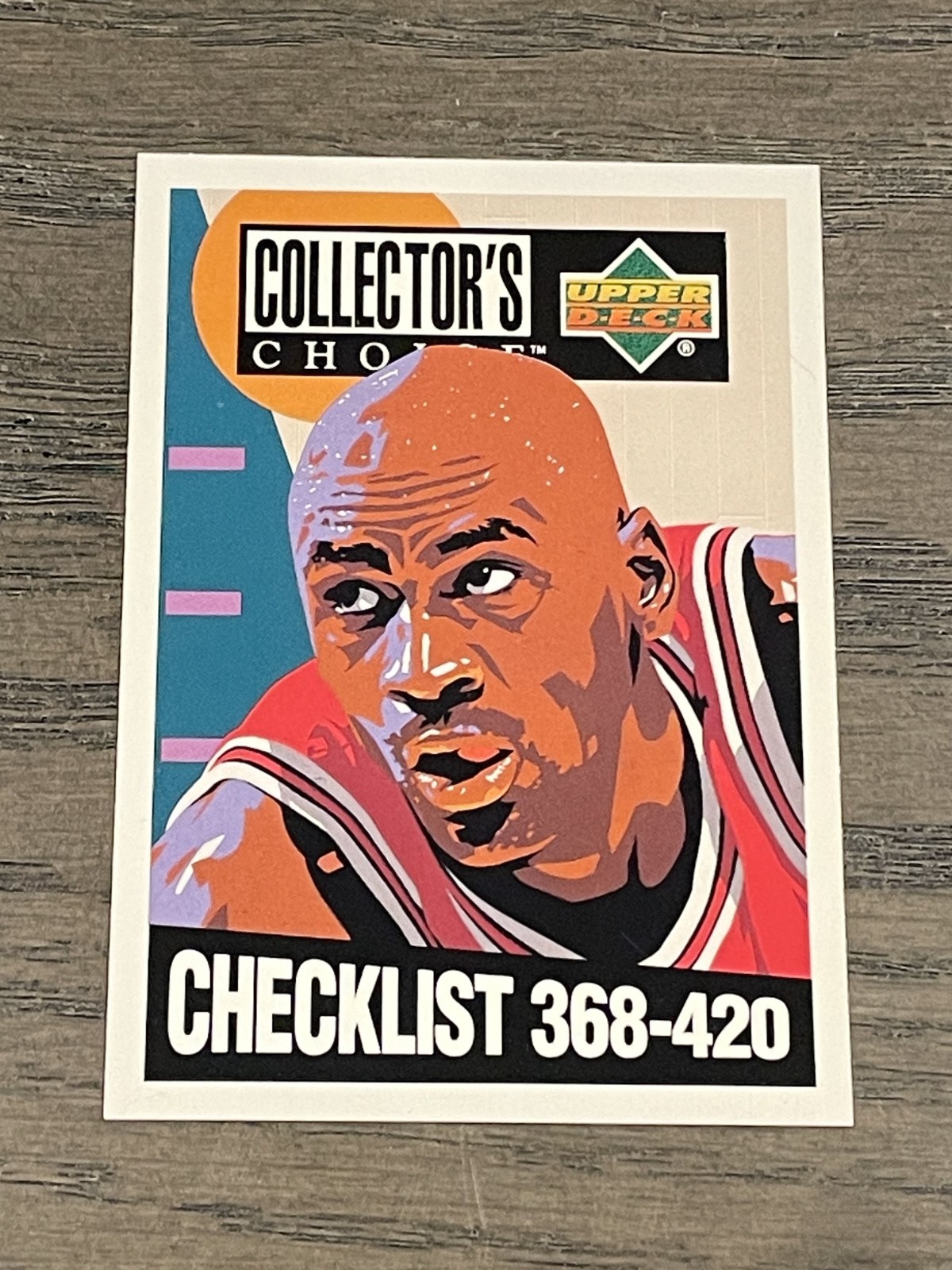 1994-95 Upper Deck Collector's Choice Michael Jordan Checklist #420 Bulls
