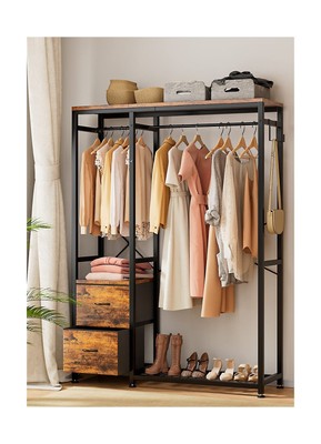 Lulive Clothes Rack, Heavy Duty Garment Rack for Hanging Clothes, Industrial ...