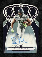 2019 Panini Chronicles Crown Royale Rookie Purple 2/25 DK Metcalf Auto i2b
