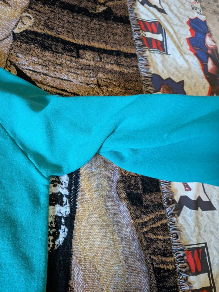 Sudadera Uniforme Taco Bell Años 90 De Colección Talla L Manga Verde Azulado Hit Foto 4 de 4