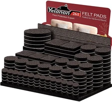 Yelanon Felt Furniture Pads for Hardwood Floors -261 Pcs Premium Floor Protec...