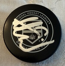 Adrian Kempe Autographed Signed Official NHL Game Puck Los Angeles Kings JSA COA