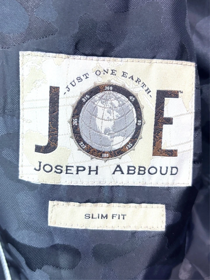 Jaqueta blazer Joseph Abboud 40S preta lúpulo peito duplo terno esportivo casaco - Imagem 4 de 4