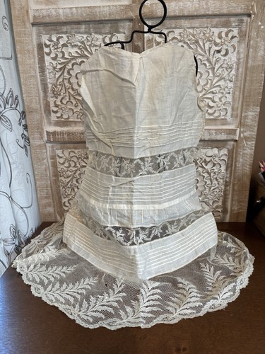 Antique Childs Slip Circa 1910 Period w/Lace Inset ~ AS IS