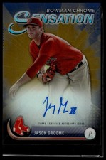 2017 Bowman Chrome #CSA-JG Jason Groome Sensation Autographs Gold Refractor #/50