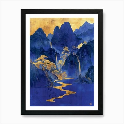Asian Landscape 43 Art Print Framed Wall Art Poster Canvas Print Picture