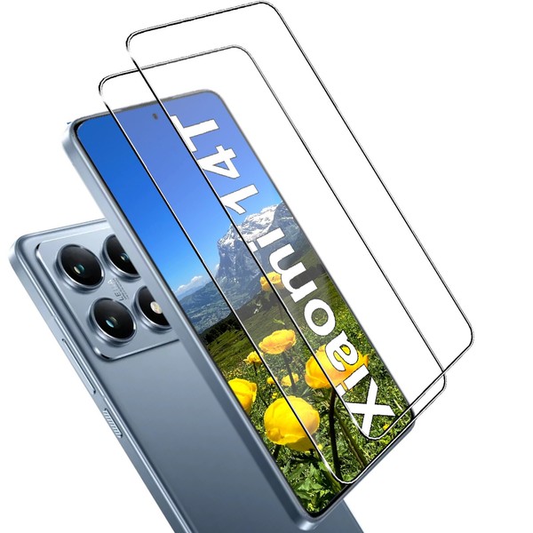 FüR Xiaomi 14T Echt Glas Display Schutz Panzerfolie Displayschutz Schutzglas -2X-image
