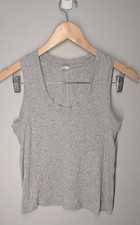 Free People Intimately Heather Grey Sleeveless Ribbed U-Neck Tank Sz M
