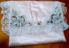 VTG PINK SATIN LINGERIE PURSE BAG POUCH POTPOURRI 9X7" ROMANTIC FEMININE ELEGANT