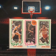 1980-81 Topps NBA #131/164/23 Wedman, Cartwright, Drew