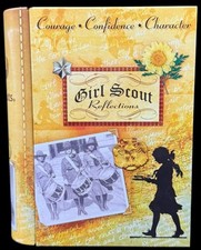 Girl Scout Vintage Girl Scouts Reflection Cookies Tin Yellow Keepsake Box EMPTY
