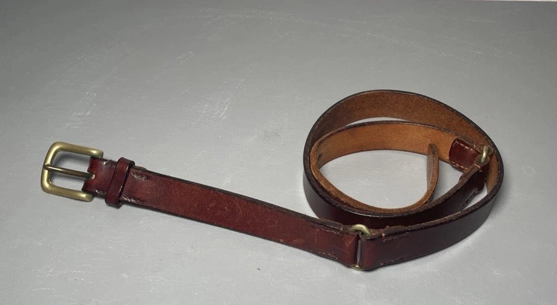 Vintage Polo Ralph Lauren Belt 1242 Size 34 Made In Great Britain Ralph Lauren Polo Vintage Leather Belt 34 main image 2