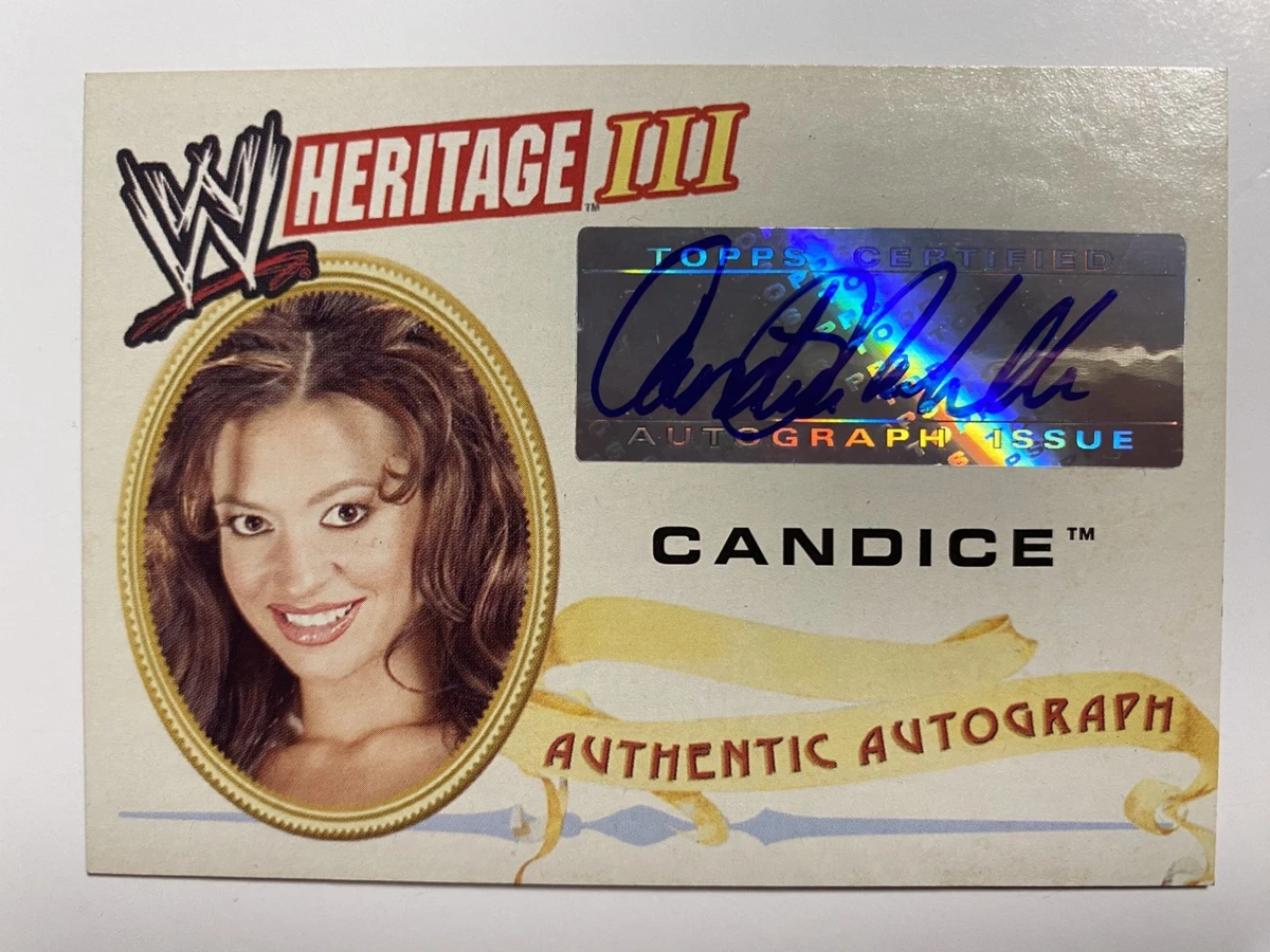 セール…キャンディスミシェル直筆サイン入り写真…Candice Michelle