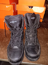 Interceptor Men’s Black Steel Toe Lace-Up Work Boots US 8.5 EU 41.5