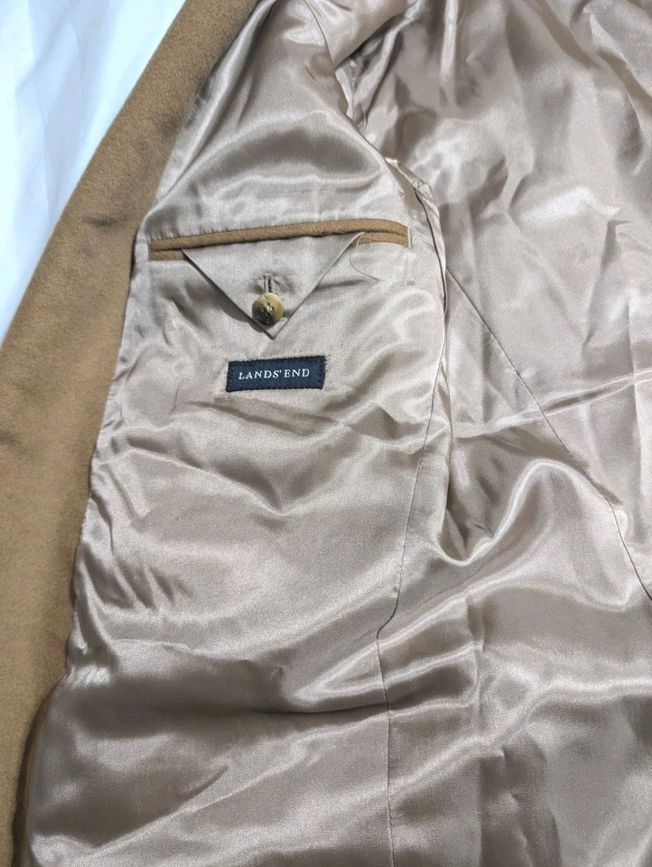 Abrigo Lands End 100 % cachemir para hombre - talla 44R Foto 4 de 4