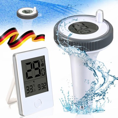 Thermometer Digital für Pool Wasser Wireless Poolthermometer Temperaturfühler