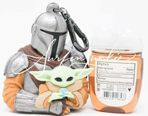 Bath & Body Works Pocketbac Hand Sanitizer Gel Holder The Mandalorian Grogu 2pc