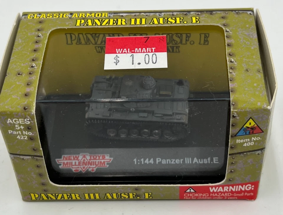 New Millennium Toys 1:144 Panzer III Ausf.E Classic Armor WWII German Tank NIB - Image 2 of 4