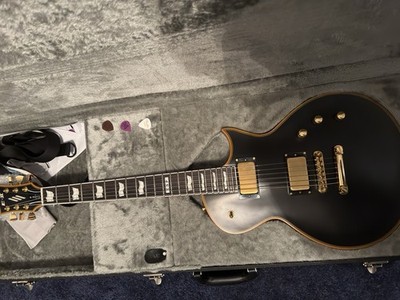 ESP E-II Eclipse DB EMG Electric Guitar w/ Case   Vintage Black (B-stock)