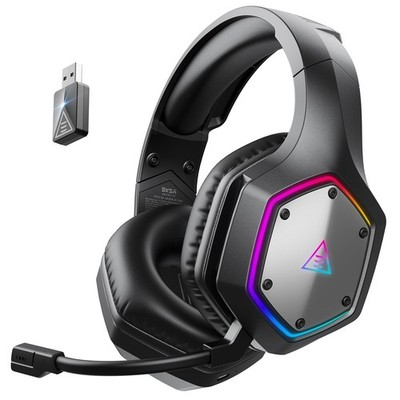 2.4GHz Wireless Gaming Headset for PS5,PS4,PC,Switch,Mobile,Mac, Bluetooth Ga...