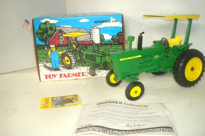 1993 ERTL NAT.FARM SHOW LIMITED JOHN DEERE 4010 DIESEL ROW CROP FARM TRACTOR BOX