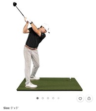 USA-Made 5'x5' Fairway Shock-Absorbent Golf Mat with Tee - new unopened