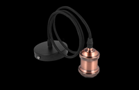 Retro Vintage Pendelleuchte HäNgeleuchte E27 Aluminium Farbe Kupfer