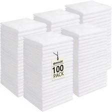 Washcloths Bulk - 100 Pack - Face Towel 12" x 12" , Highly Soft Wash Cloth a...