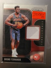 BRUNO FERNANDO 2019-20 Panini Prizm Jersey RC Rookie Card ATLANTA HAWKS. rookie card picture