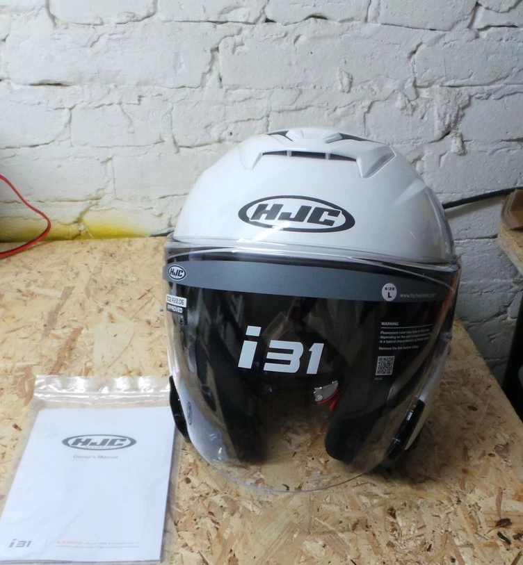 HJC Jethelm I31 Weiß L Motorradhelm Sonnenblende City Urban Cruiser Helm neu - Bild 2 von 4