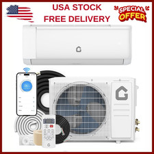 18000BTU Mini Split Air Conditioner Heater 19 SEER2 230V Wall-Mounted AC Unit