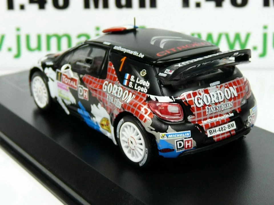 RD24 1/43 IXO Direkt Rallye : CITROËN DS3 WRC Condroz 2013 S.LOEB / S.LOEB - Photo 2/4