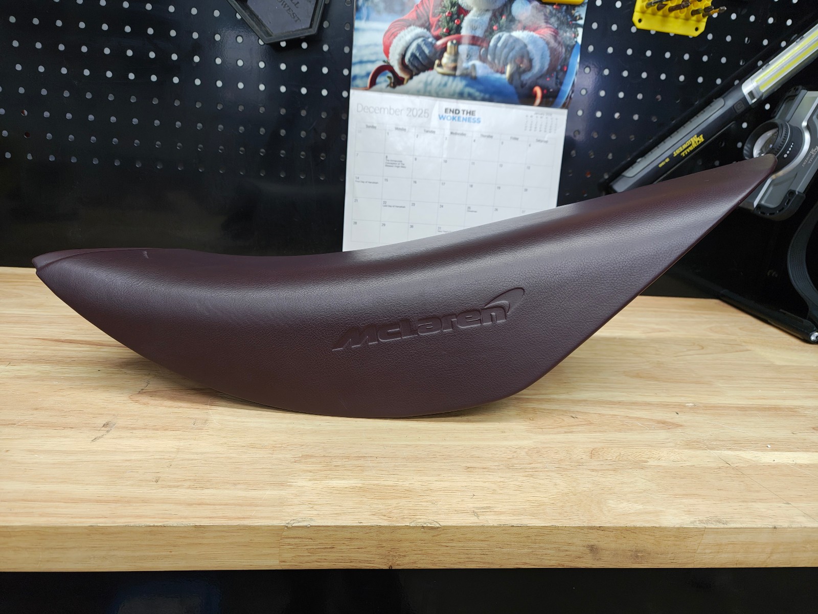 McLaren 720S Front Right Leather Door Sill Trim Panel 14NB721CP Cassis Premium