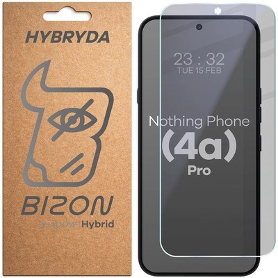 Sichtschutzglas für Nothing Phone (4a) Pro Bizon Blickschutz Schutzglas Hartglas