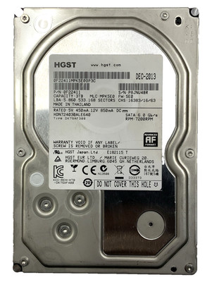 HGST 3TB 7.2k RPM 6Gb/s SATA 3.5'' HDD | HDN724030ALE640, 0F22411