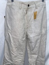 Sasson Jeans Linen Blend Pants 25 /26 Inch Waist VTG With Tag Barn Find L 22
