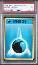 1996 POKEMON BASE SET JAPANESE WATER ENERGY PSA 5