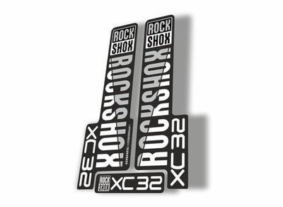 Rock Shox XC32 2018 Fork Decal Mountain Bike Cycling Sticker Adhesive White