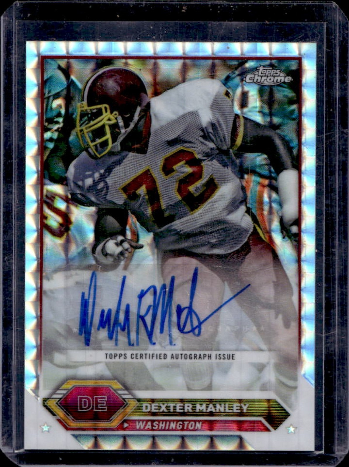 2023 Topps Composite Dexter Manley Chrome Auto Refractor Geometric #TCA-DM