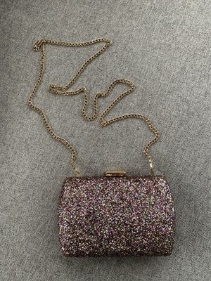 Madison West Handbag Sparkle Envelope Clutch Crossbody Mini Purse