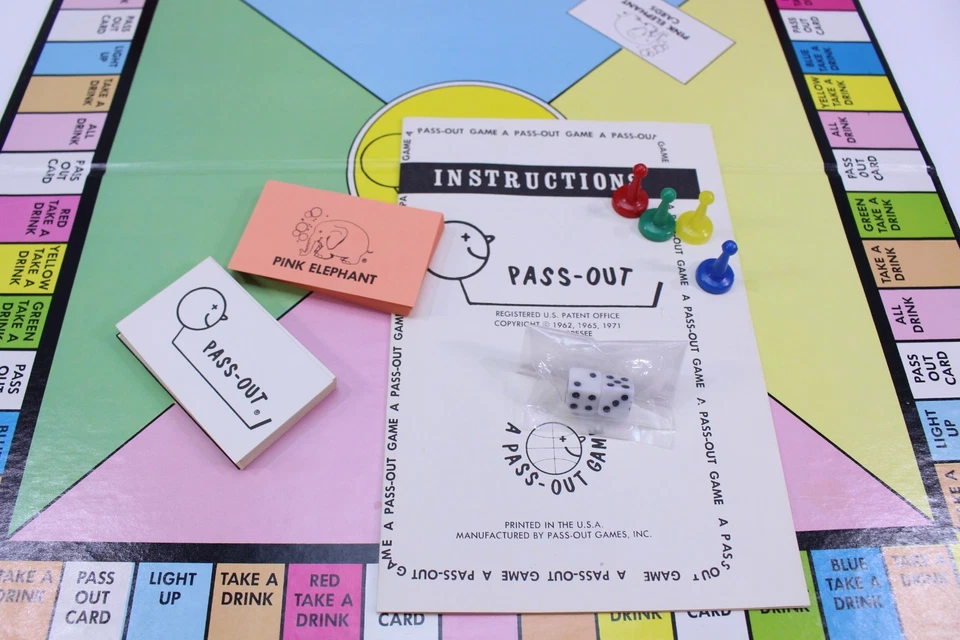 Pass Out Board Game 1971 Frank Bresee's Adult Party VTG Anniversary Edition - Image 2 of 4