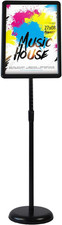 Adjustable Floor Sign Holder for 8.5x11 Inches - Vertical  Horizontal Display