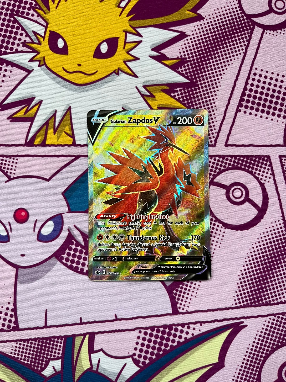 Galarian Zapdos V 2021 Sword & Shield: Chilling Reign #173/198