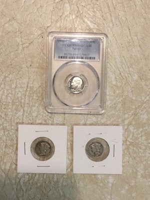 1994S 10 C FDR NGC PR69DCAM SILVER Coin & ERROR 1944 S 1943 S Mercury Dime Lot
