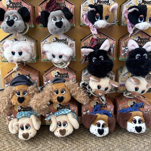 1998 Pound Puppies Purries Plush Mary Meyer Collectible Box Full Store Display - Picture 24 of 24